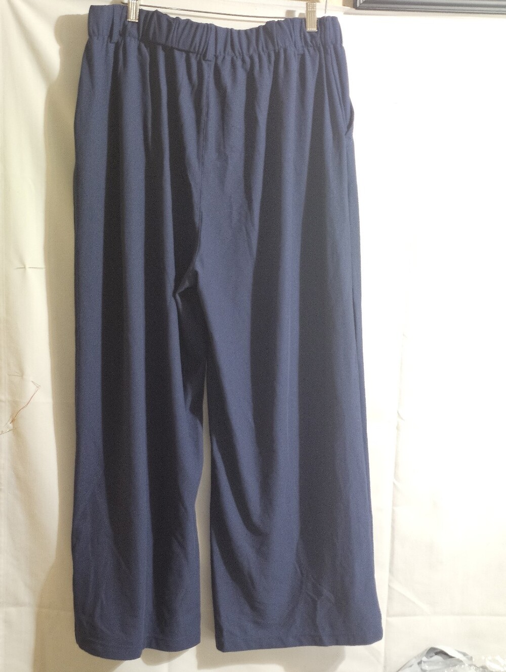 Halara Flex™ High Waisted Pocket Wide Leg Waffle Work Pants Size XL Blue - Picture 6 of 8